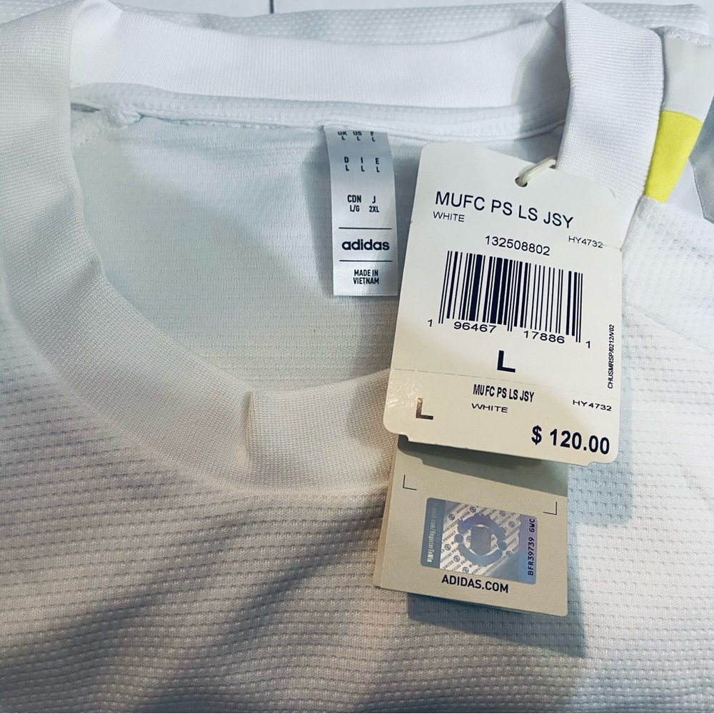 🏴󠁧󠁢󠁥󠁮󠁧󠁿 Manchester United x Peter Saville Long Sleeve Adidas Jersey. - Picture 12 of 13